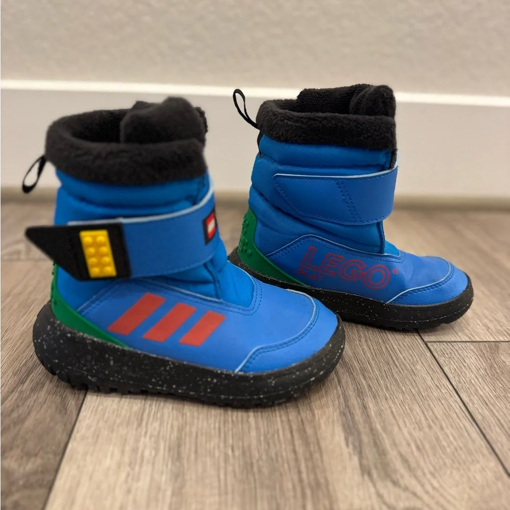 Adidas x LEGO Blue and Black Boots with LEGO Beanie - Picture 3 of 10